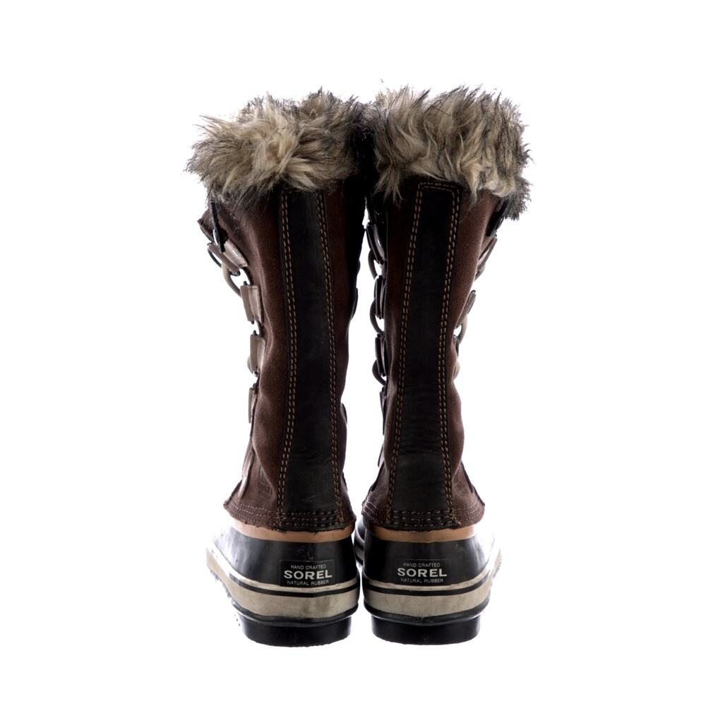 Sorel 8 Joan of Arctic Waterproof $240 Suede Winter Boots Fur Lining Snow Brown - Picture 4 of 5